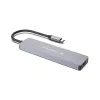 CONCEPTRONIC 7-in-1 USB-C Docking Station su HDMI, USB-C PD, 2x USB-A, SD ir MicroSD kortelių skaitytuvais, 25 cm kabeliu, Space Grey