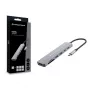 CONCEPTRONIC 7-in-1 USB-C Docking Station su HDMI, USB-C PD, 2x USB-A, SD ir MicroSD kortelių skaitytuvais, 25 cm kabeliu, Space Grey