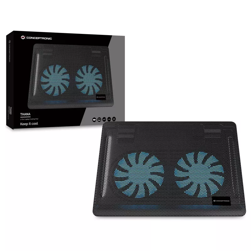 Conceptronic CNBCOOLPAD2F Notebook Cooling Pad 39,6 cm (15,6 inch)