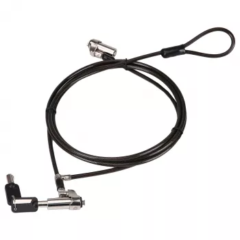 Conceptronic NBT Nano-Lock Dual nešiojamojo kompiuterio spyna su kodu, 4 skaitmenų, 1.8 m plieninis trosas, juoda/sidabrinė