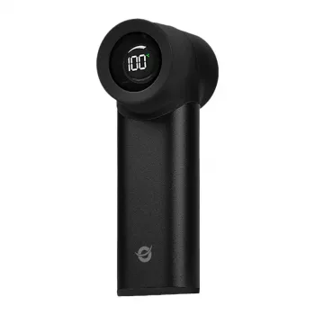 CONCEPTRONIC Turbo Rankinis Ventiliatorius Juodas USB-C į USB-A Aliuminis 5V 3 Greičiai Įkraunamas 2000mAh