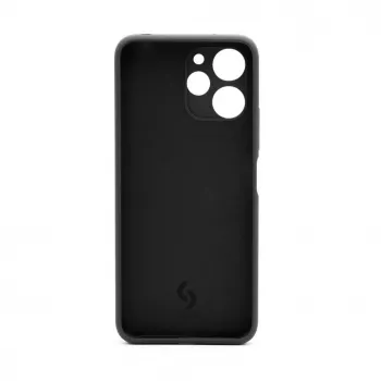 Connect Xiaomi Redmi 12 / Redmi 12 5G aukščiausios kokybės minkšto prisilietimo silikoninis dėklas, juodas