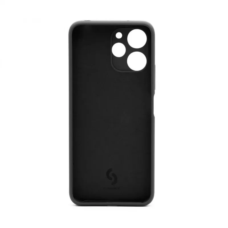 Connect Xiaomi Redmi 12 / Redmi 12 5G aukščiausios kokybės minkšto prisilietimo silikoninis dėklas, juodas