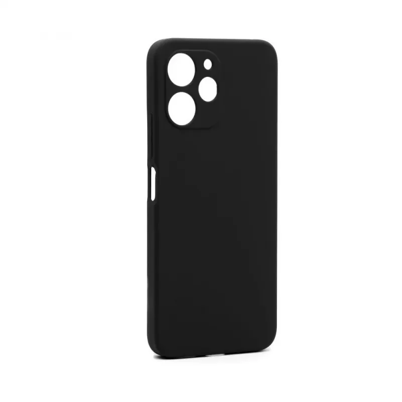 Connect Xiaomi Redmi 12 / Redmi 12 5G aukščiausios kokybės minkšto prisilietimo silikoninis dėklas, juodas