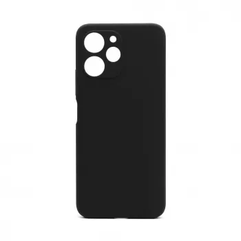 Connect Xiaomi Redmi 12 / Redmi 12 5G aukščiausios kokybės minkšto prisilietimo silikoninis dėklas, juodas