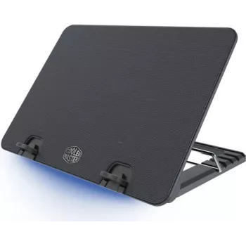 Cooler Master ErgoStand IV nešiojamojo kompiuterio aušintuvas su 120 mm ventiliatoriumi, 4 prievadų USB šakotuvu, 5 aukščio padėtimis, juodas R9-NBS-E42K-GP