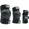Core Junior Triple Pads Set Black-White XS