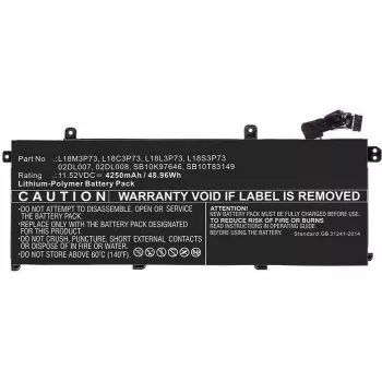 COREPARTS nešiojamojo kompiuterio baterija 48,96Wh Li-Pol 11,52V 4250mAh juoda – skirta Lenovo ThinkPad T14/P14s serijai (5B10W51826-CP)