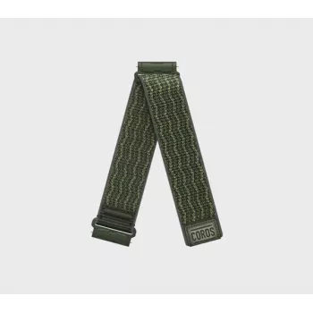 COROS NOMAD Nylon Band – Green – Long (26 mm, lipų plotis, lipnus užsegimas)