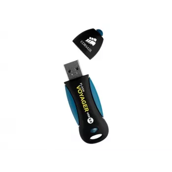 CORSAIR Flash Voyager 256GB USB-A 3.2 Gen 1 atmintinė (juoda/mėlyna) | ITwork.lt