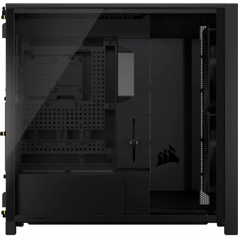 Corsair FRAME 5000D WOOD RS Vidutinis Bokštas Kompiuterio Korpusas, Juodas/Riešutmedis, E-ATX, ATX, Micro-ATX, Mini-ITX, Plienas/Grūdintas Stiklas/Plastikas/Riešutmedžio Mediena, Žaidimams