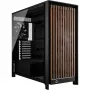 Corsair FRAME 5000D WOOD RS Vidutinis Bokštas Kompiuterio Korpusas, Juodas/Riešutmedis, E-ATX, ATX, Micro-ATX, Mini-ITX, Plienas/Grūdintas Stiklas/Plastikas/Riešutmedžio Mediena, Žaidimams