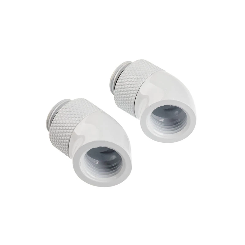 Corsair Hydro X Series 45° Rotary Adapter – Baltas (2 vnt. pakuotė)