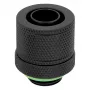 CORSAIR Hydro X Series XF Compression Fitting, Straight G1/4 inch Male to 13/10mm Soft Tubing, Juoda – 4-Pack