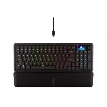 Klaviatūra CORSAIR VANGUARD 96 mechaninė žaidimų su CORSAIR MLX Plasma jungikliais