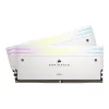 CORSAIR Vengeance RGB 32GB (2x16GB) DDR5 6400MHz CL32 White LED Desktop Memory