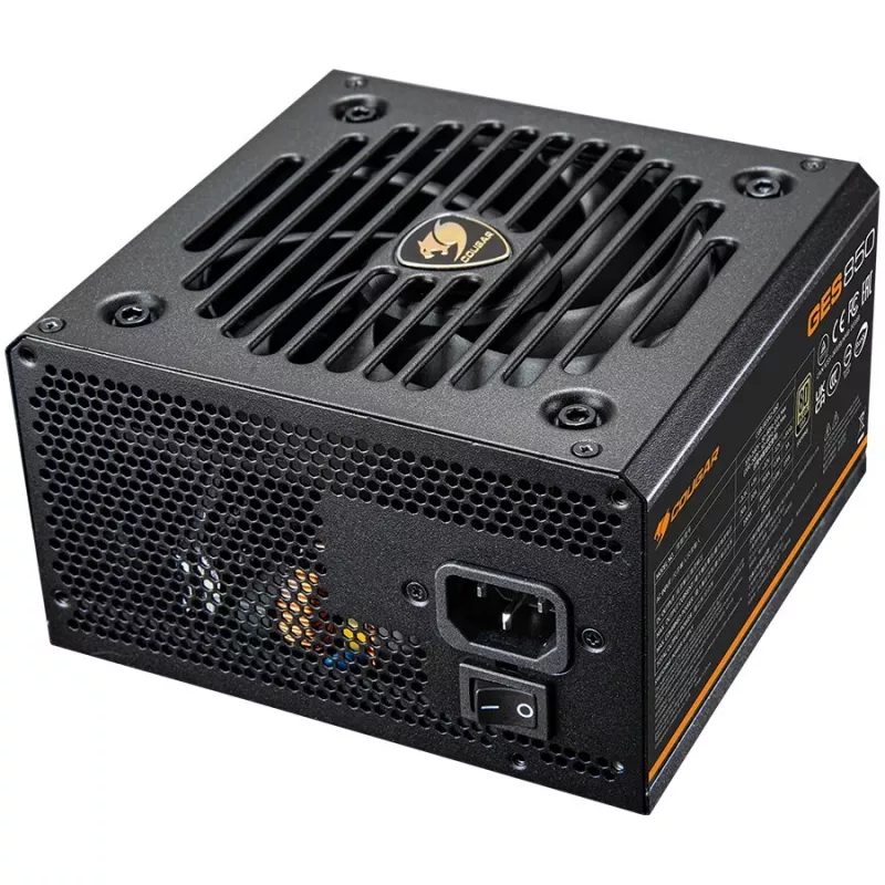 Cougar GES 850 850W 80 Plus Gold ATX maitinimo blokas su fiksuotais laidais