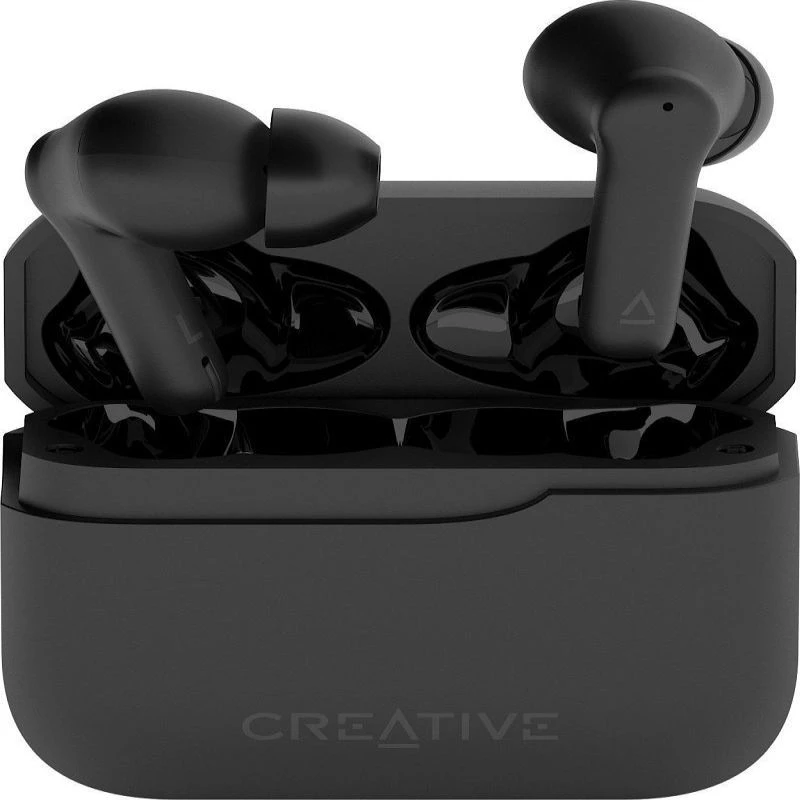 Creative Zen Air 2 tikrai belaidės ausinės su hibridiniu ANC, juodos