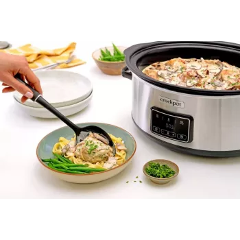 Crock-Pot CSC112X 6.5 litrų lėtas virimo puodas (sidabrinis)