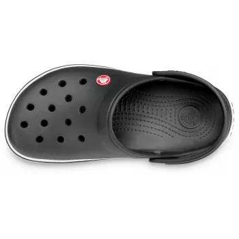 Crocs Crocband šlepetės unisex juodos, baltos