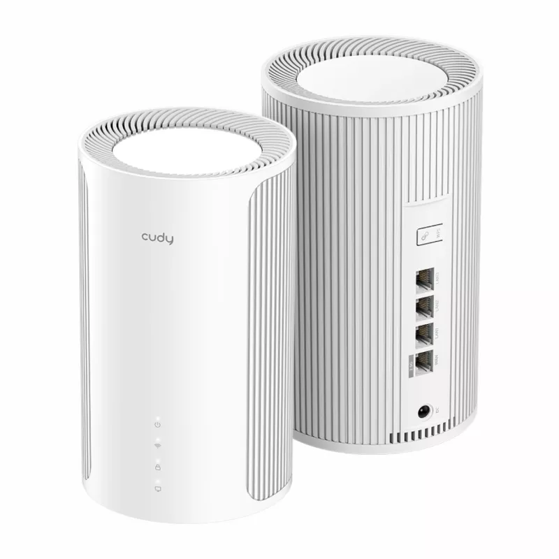 Cudy BE6500 2.5G belaidžio „Mesh“ Wi-Fi 7 sistema – 2 vnt. rinkinys