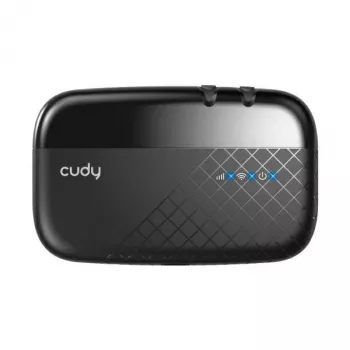 Cudy MF4 4G LTE mobilus Wi-Fi maršrutizatorius, 300 Mbps vienos juostos 2.4 GHz, iki 10 įrenginių, 2000 mAh baterija, juoda