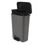 CURVER Decobin Duo Pedalinis Šiukšlių Kibiras 23+23L Tamsiai Pilka/Juoda