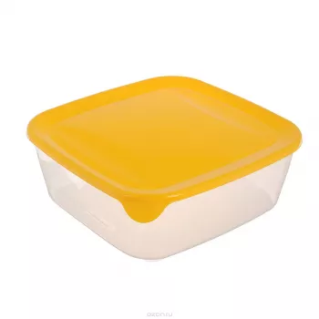 CURVER Fresh & Go kvadratinis maisto indas 0,8L geltonas