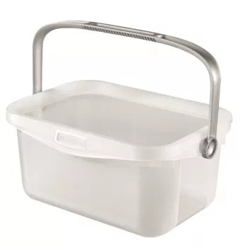 CURVER Multiboxx 3L permatoma dėžutė su dangteliu ir integruota rankena, 26 x 18 x 11 cm, atsparus smūgiams polipropilenas, sukraunama