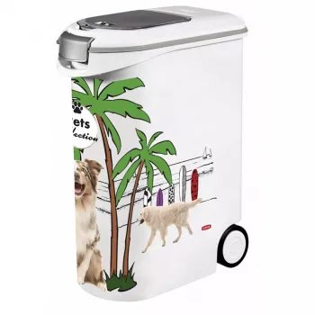 CURVER PetLife Maisto Laikymo Talpykla 20 kg 54 L Antracitas/Žalia