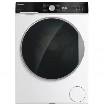 DAEWOO WD-FC85514W1A-DE Priekinio pakrovimo skalbimo mašina, 8 kg, 1400 aps./min., balta/juoda