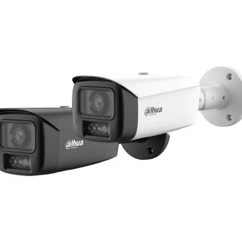 DAHUA IPC-HFW5659T1-ASE-PV-0360B-PRO-BLACK 6MP Bullet IP kamera su šilta šviesa, aktyviu atgrasymu, 3,6mm objektyvu, IP67, juoda