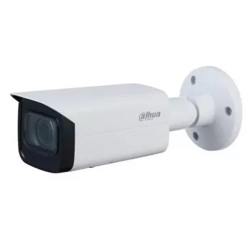 Dahua HDCVI 5MP motorizuoto varifokalinio objektyvo kulkos formos kamera su 80 m IR ir įmontuotu mikrofonu – HAC-HFW2501TU-Z-A-27135-S2