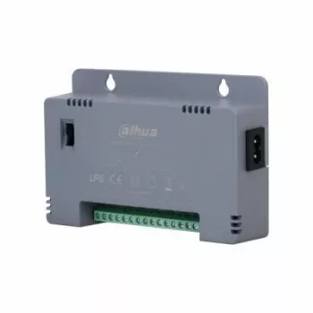 Dahua PFM344D-8CH-EN 8 kanalų maitinimo blokas CCTV sistemoms, 12V 4A, 48W, metalinis