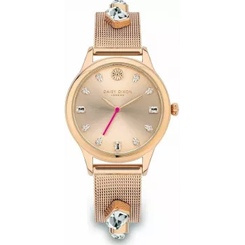 Daisy Dixon Moteriškas DD105RGM Kvarcinis Analoginis Laikrodis 35mm Rožinio Aukso Spalva