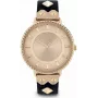 DAISY DIXON Women's Quartz Analogue Watch DD107BRG - 35mm Rose Gold & Brown Leather