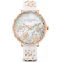 Daisy Dixon Moteriškas laikrodis DD111WRG 38mm Rožinio aukso spalvos Pilka dirbtinė oda