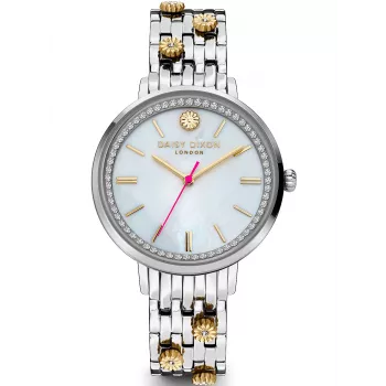 Daisy Dixon moteriškas laikrodis DD158SM 38mm sidabrinis nerūdijančio plieno tinklelis