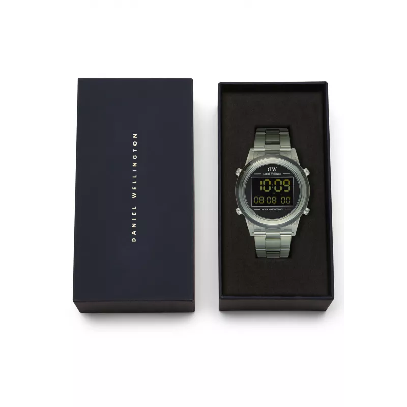 DANIEL WELLINGTON Classic 42mm Stainless Steel Watch with Black Leather Strap - Rose Gold Case, Eggshell White Dial, Japanese Quartz