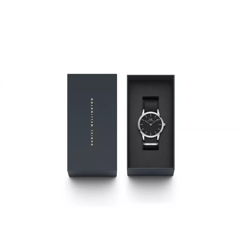 DANIEL WELLINGTON Classic Men's Watch 40mm Rose Gold Stainless Steel Black Leather DW00100678