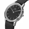 DANIEL WELLINGTON Classic Men's Watch 40mm Rose Gold Stainless Steel Black Leather DW00100678