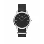 DANIEL WELLINGTON Classic Men's Watch 40mm Rose Gold Stainless Steel Black Leather DW00100678