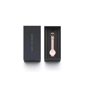 DANIEL WELLINGTON Petite Lumine Moteriškas Laikrodis 28mm Sidabrinis Nerūdijančio Plieno Tinklelis DW00100633