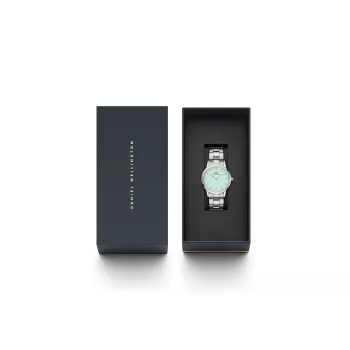 DANIEL WELLINGTON Petite Lumine Moteriškas Laikrodis 32mm Rožinio Aukso Tinklelis DW00100538