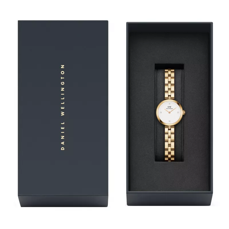 DANIEL WELLINGTON Petite Melrose Moteriškas Laikrodis 22mm Rožinio Aukso Tinklelio Apyrankė DW00100715
