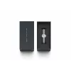 Daniel Wellington Quadro Mini Pressed Sheffield Moteriškas Laikrodis DW00100719 - 22mm Rožinio Aukso Nerūdijančio Plieno Korpusas, Kreminės Baltos Spalvos Ciferblatas, Juodas Itališkas Odinis Dirželis