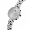 Daniel Wellington Quadro Mini Pressed Sheffield Moteriškas Laikrodis DW00100719 - 22mm Rožinio Aukso Nerūdijančio Plieno Korpusas, Kreminės Baltos Spalvos Ciferblatas, Juodas Itališkas Odinis Dirželis