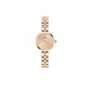 Daniel Wellington Quadro Moteriškas Laikrodis 22mm Rožinio Aukso Plieninis Korpusas Juodas Odinis Dirželis DW00100720