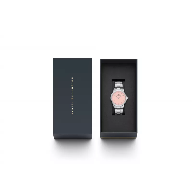 DANIEL WELLINGTON Moteriškas laikrodis Petite Lumine 32mm Rožinis Auksas Tinklelis DW00100535