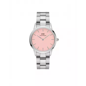 DANIEL WELLINGTON Moteriškas laikrodis Petite Lumine 32mm Rožinis Auksas Tinklelis DW00100535